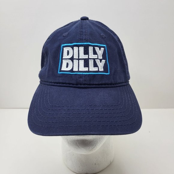 Dilly Dilly Blue Hat Cap Strap Back By Otto Cap Bud Light Logo - Picture 1 of 11